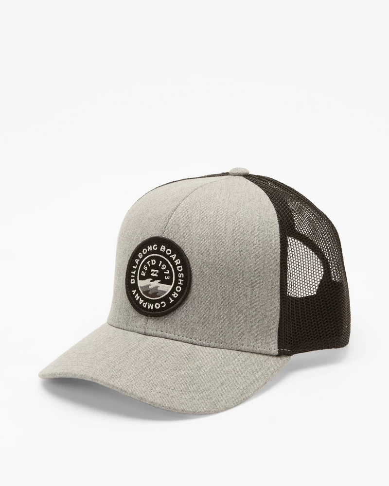 Billabong Walled Trucker Hat - Grey Black