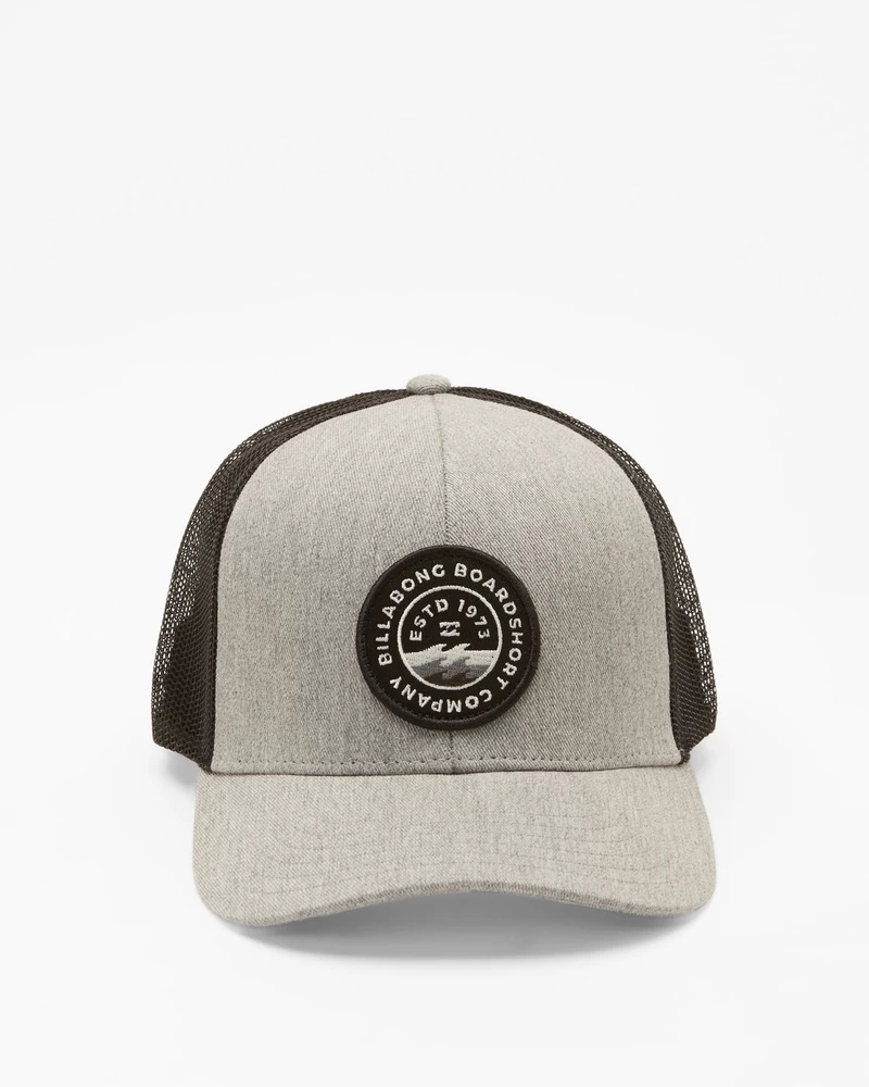 Billabong Walled Trucker Hat - Grey Black