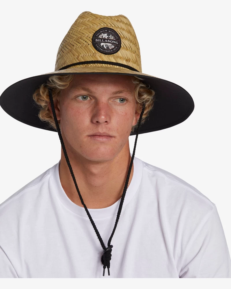 Chapeau De Paille Billabong Tides Patch - Noir