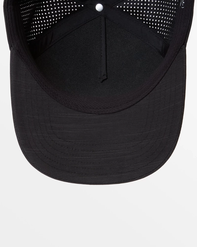 Billabong Crossfire Snapback Hat - Black Slub