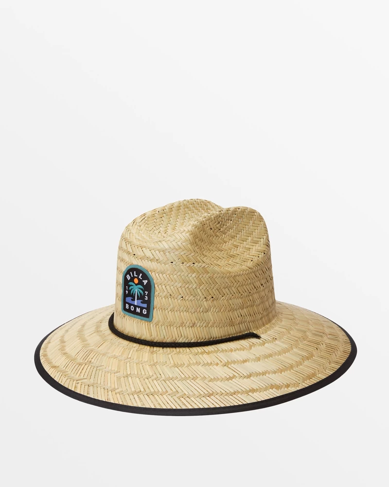 Billabong Tides Patch Lifeguard Straw Hat - Black