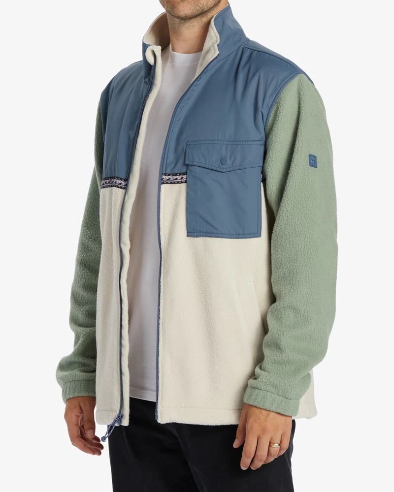 Billabong A/Div Boundary Trail Zip-Up Fleece - Chino
