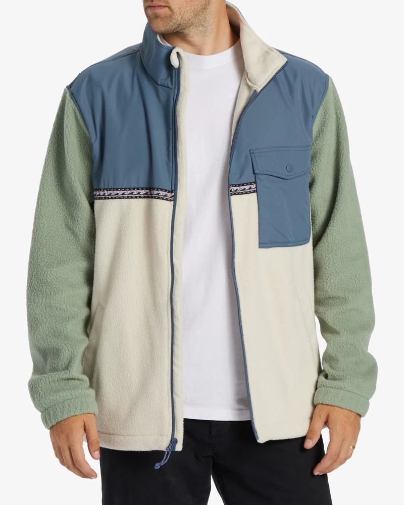 Billabong A/Div Boundary Trail Zip-Up Fleece - Chino