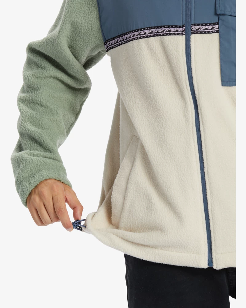 Billabong A/Div Boundary Trail Zip-Up Fleece - Chino