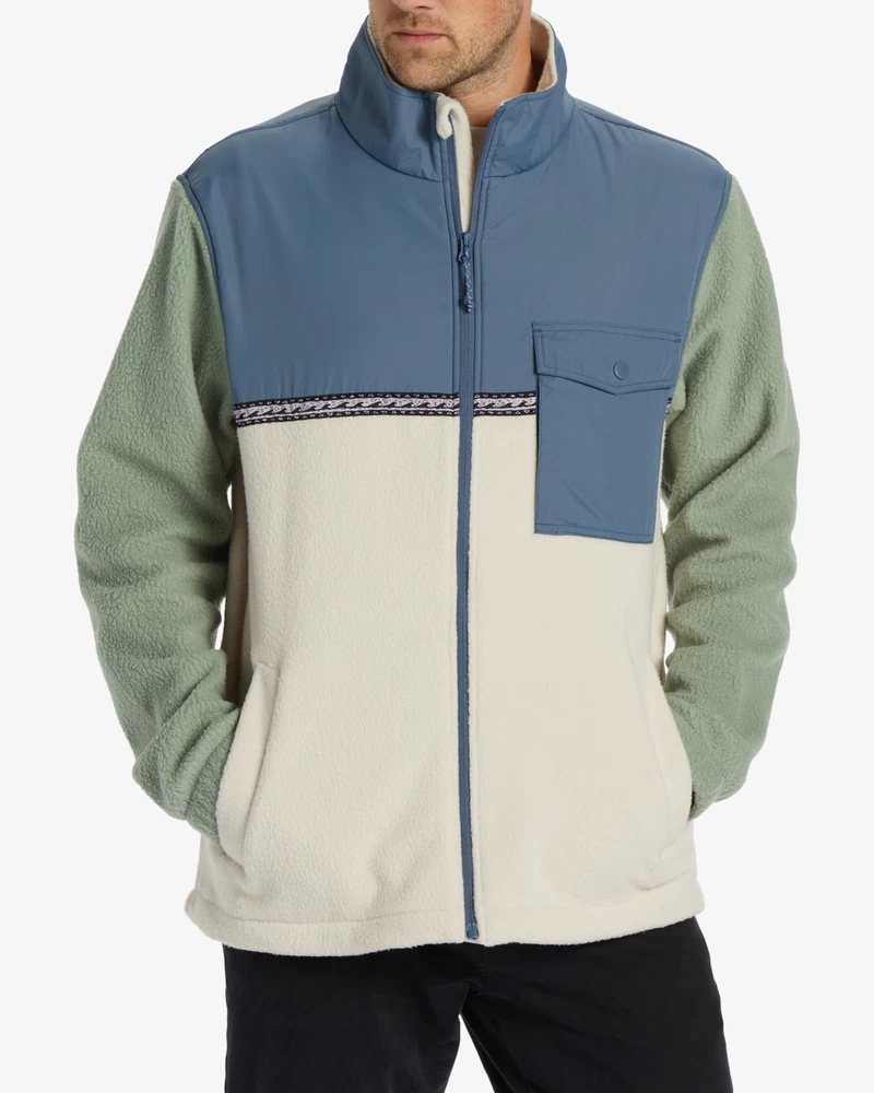 Billabong A/Div Boundary Trail Zip-Up Fleece - Chino