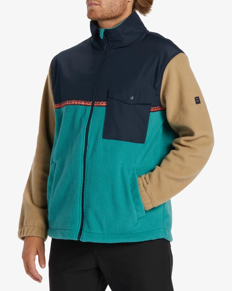 Billabong A/Div Boundary Trail Zip-Up Fleece - Pacific
