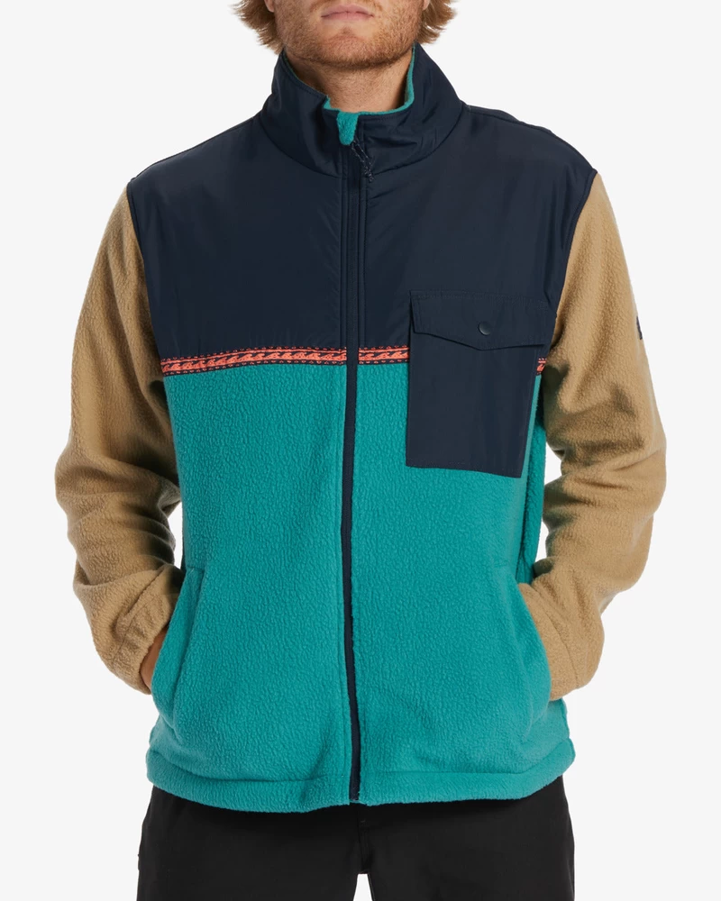 Billabong A/Div Boundary Trail Zip-Up Fleece - Pacific