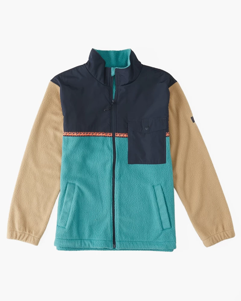 Billabong A/Div Boundary Trail Zip-Up Fleece - Pacific