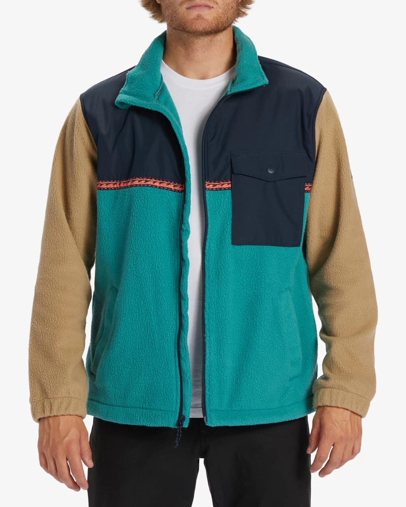 Billabong A/Div Boundary Trail Zip-Up Fleece - Pacific