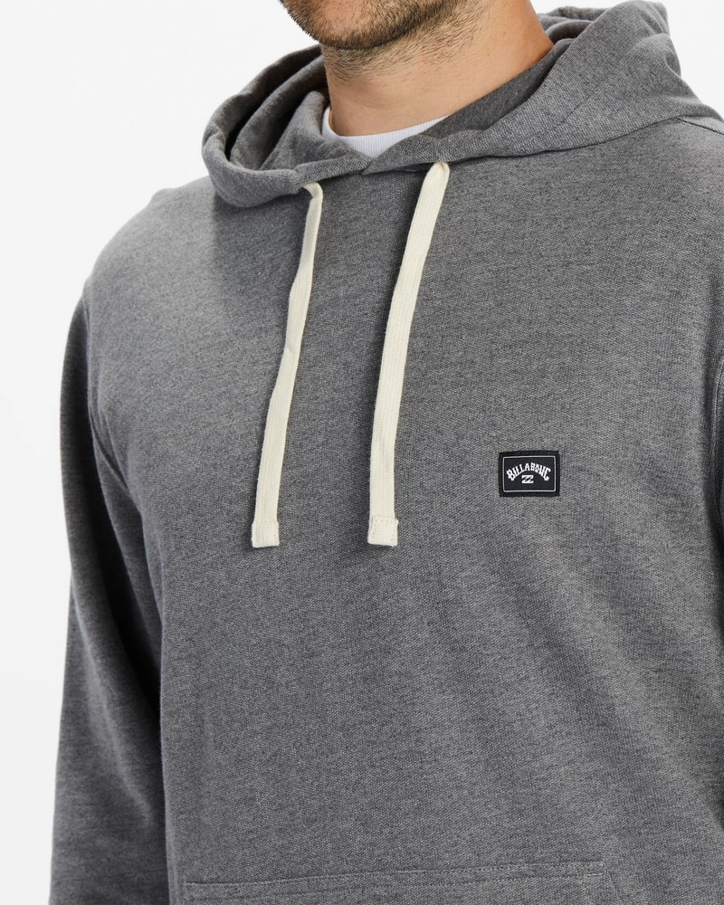 Billabong All Day Hoodie πουλόβερ - σκούρο γκρι ρείκι