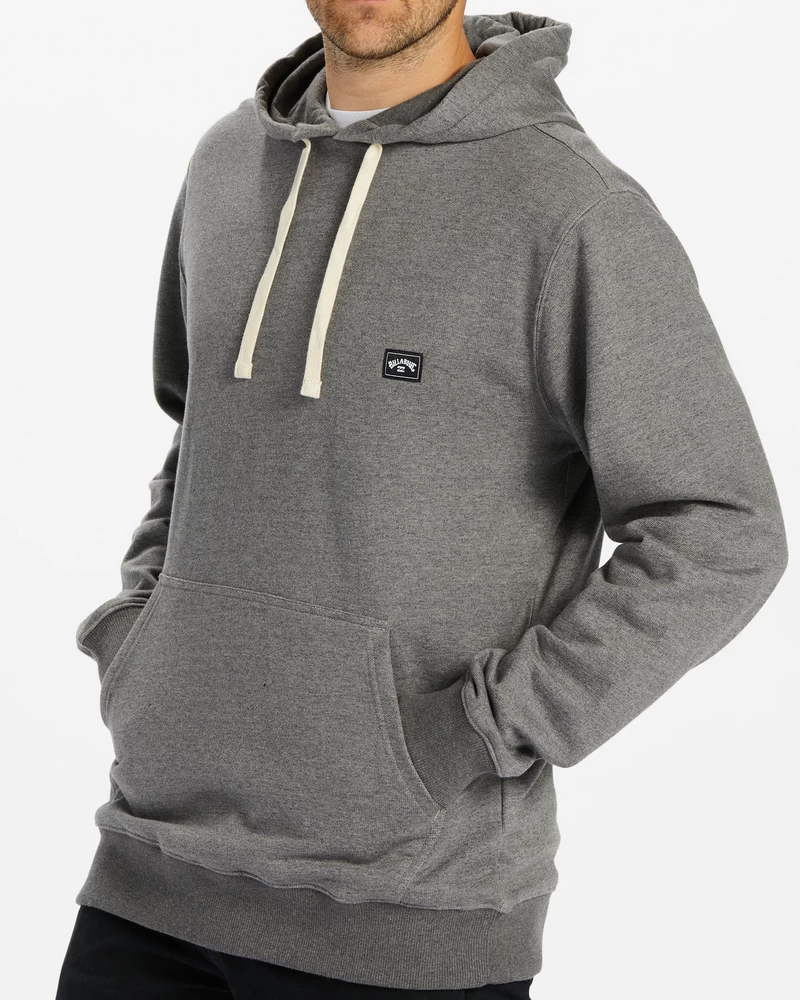 Billabong All Day Hoodie πουλόβερ - σκούρο γκρι ρείκι