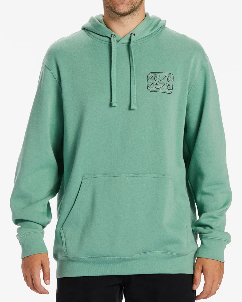 Billabong Kratek Sands Pulover S Kapuco - Prašno Zelen