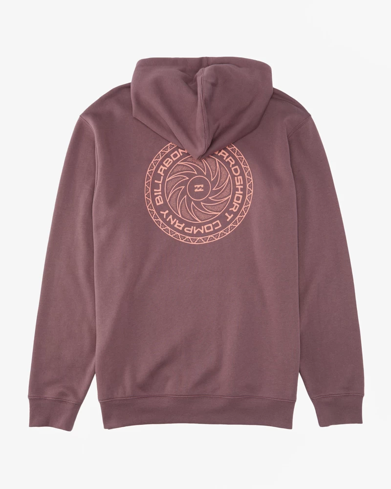 Billabong με φούτερ με κουκούλα με κοντή άμμο - Vintage βιολετί