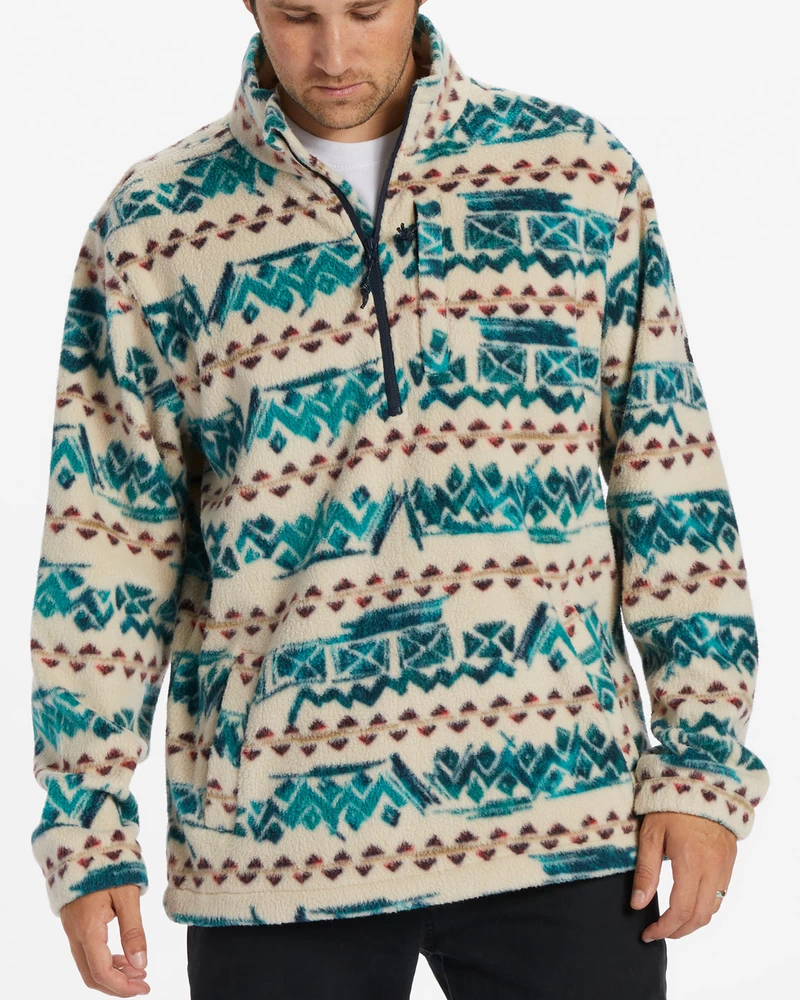 Billabong Mejni Flis S Polzadrgo Mock Neck - Kost