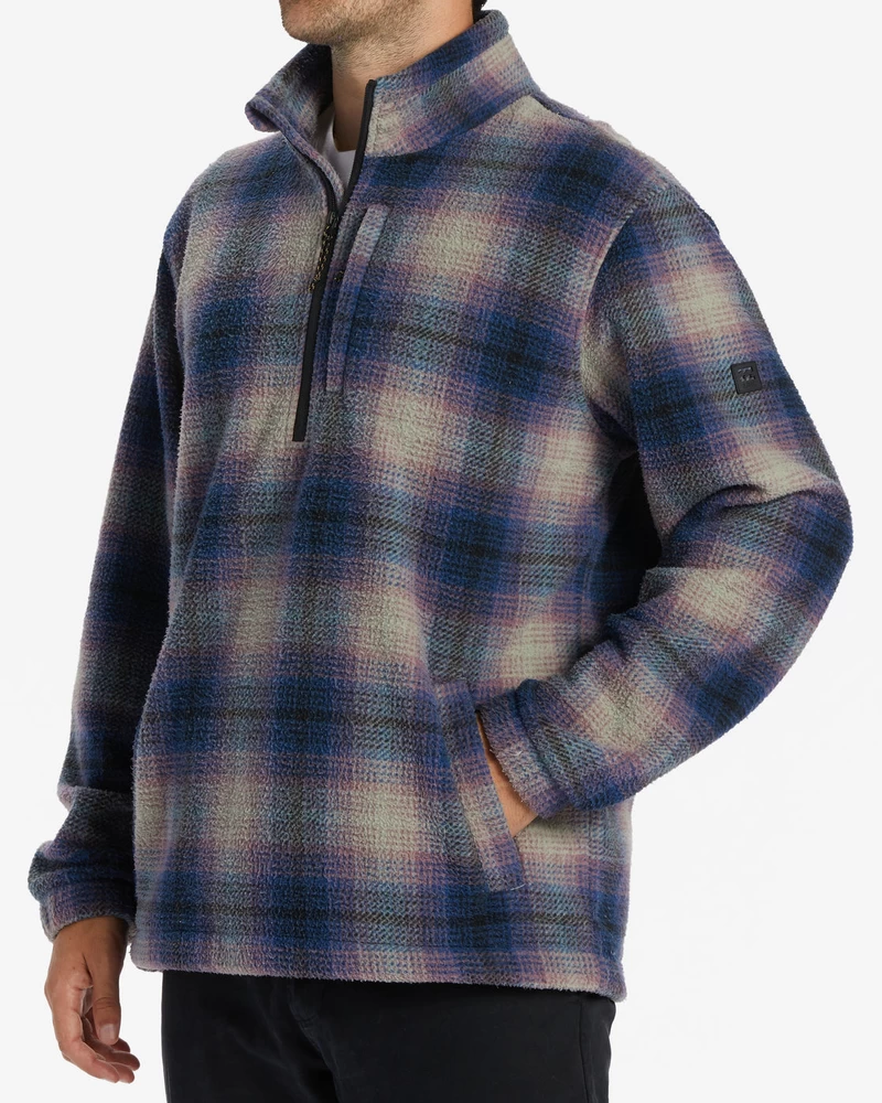 „billabong Boundary“ Vilna Su Puse Užtrauktuku Iš Kaklo – Tamsiai Mėlyna