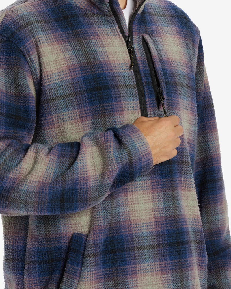 „billabong Boundary“ Vilna Su Puse Užtrauktuku Iš Kaklo – Tamsiai Mėlyna