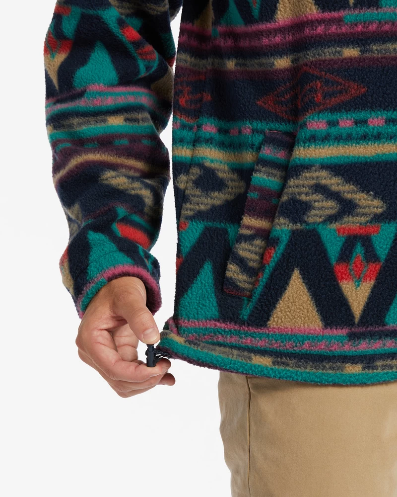 Billabong Boundary Half-Zip Mock Neck Fleece - Navy