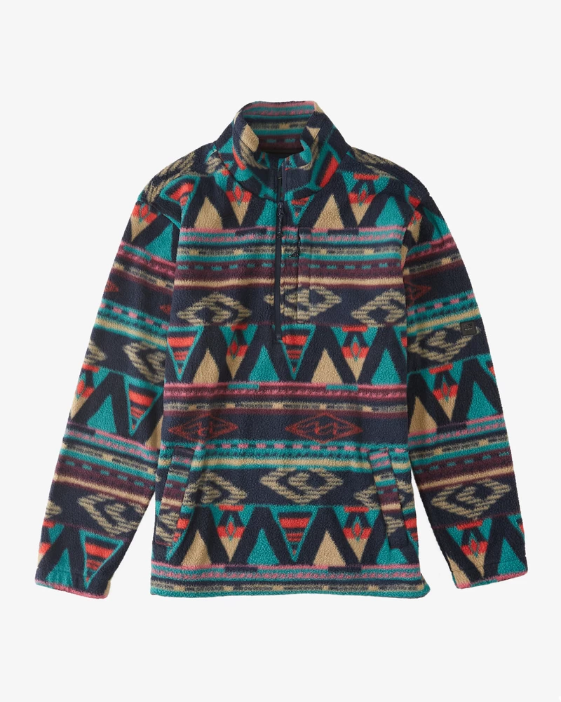 Billabong Boundary Half-Zip Mock Neck Fleece - Navy