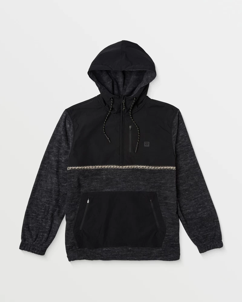 Billabong Boundary Graphene Half-Zip Fleece - Black Heather