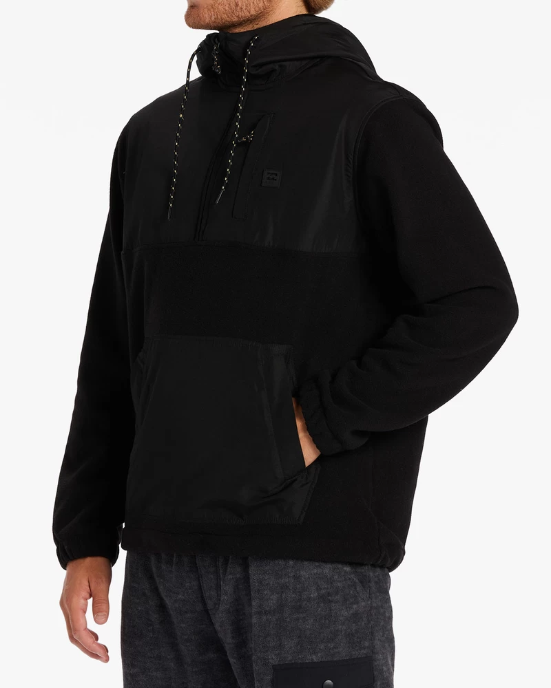 Billabong Boundary Graphene Half-Zip Fleece - Black Heather