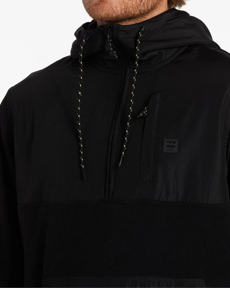 Billabong Boundary Graphene Half-Zip Fleece - Black Heather