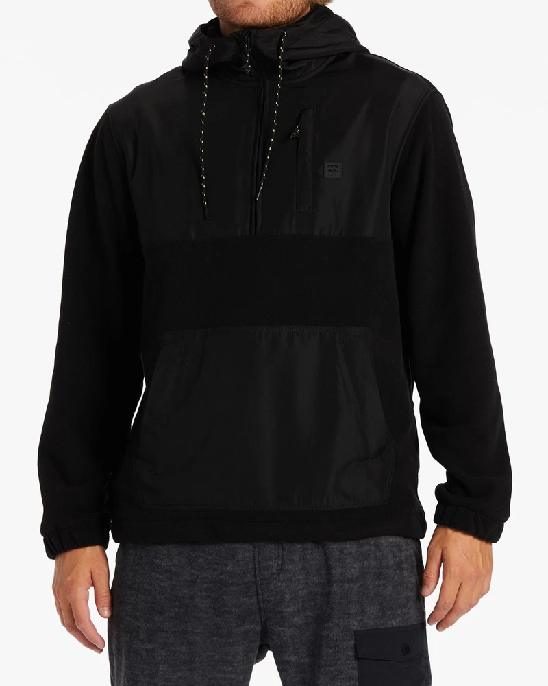 Billabong Boundary Graphene Half-Zip Fleece - Black Heather