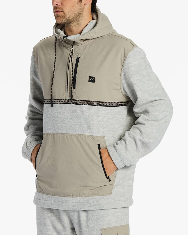 Fleece Billabong Boundary Grafen Cu Jumătate De Fermoar - Fulgi De Ovăz