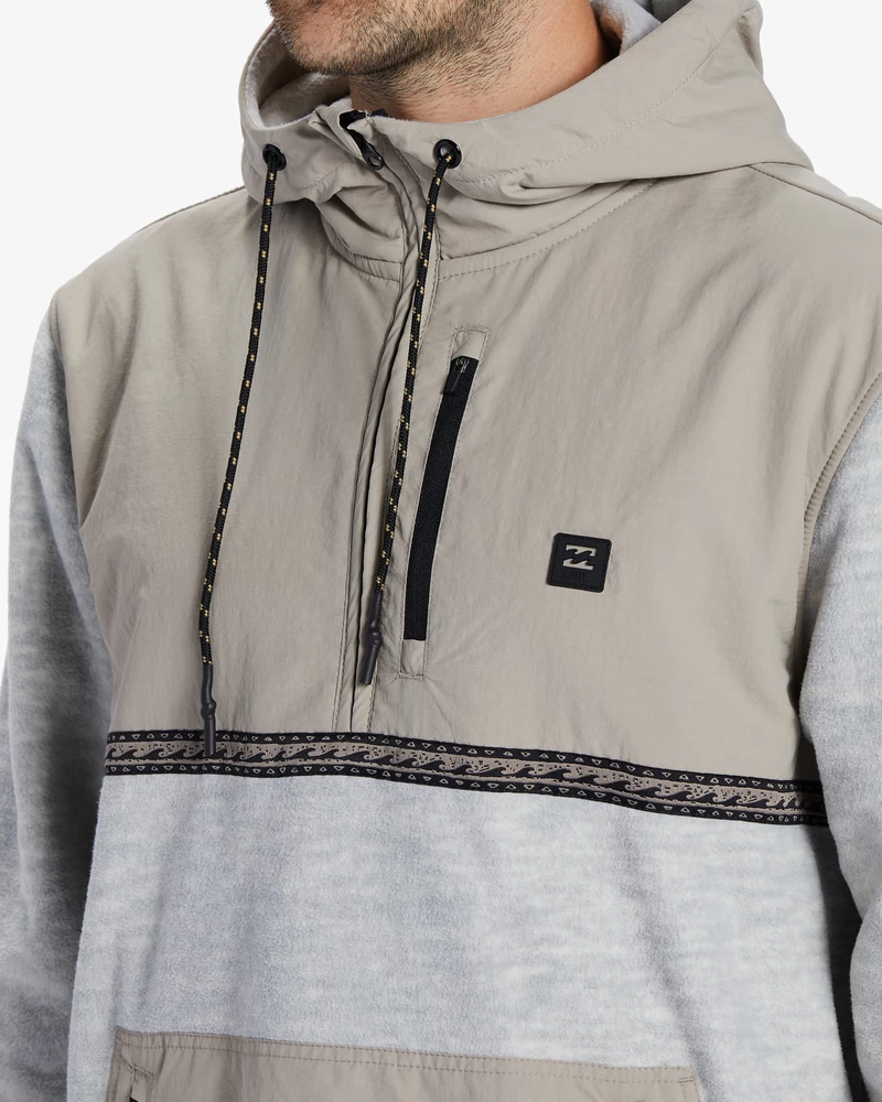 Fleece Billabong Boundary Grafen Cu Jumătate De Fermoar - Fulgi De Ovăz