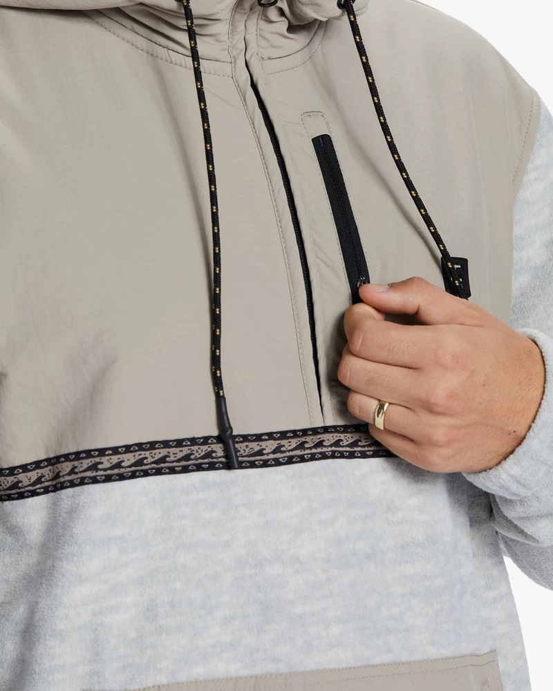 Fleece Billabong Boundary Grafen Cu Jumătate De Fermoar - Fulgi De Ovăz