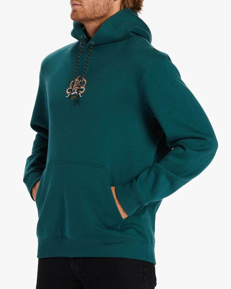 Billabong Serpientes Hoodie - βαθύ γαλαζοπράσινο
