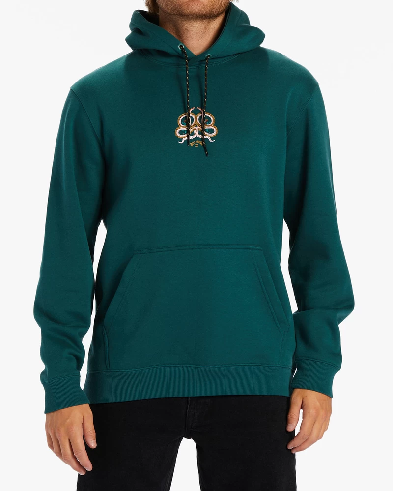 Billabong Serpientes Hoodie - βαθύ γαλαζοπράσινο