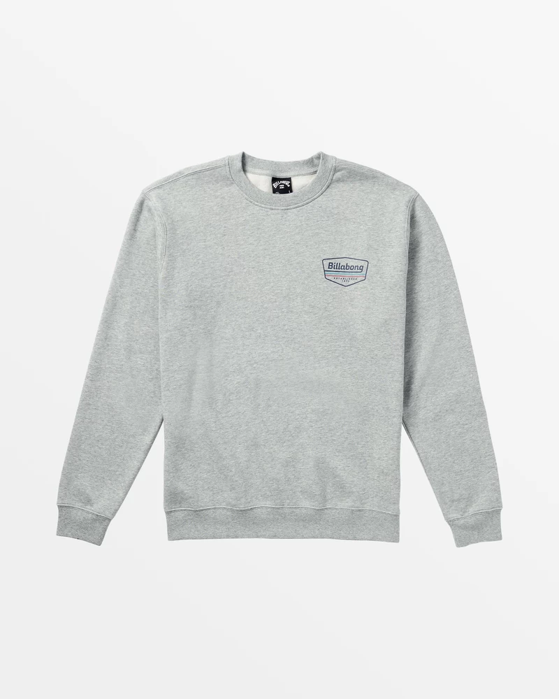 Billabong Shorebird Crew Sweatshirt - Grey Heather