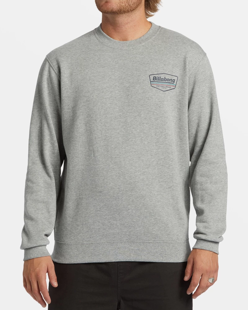 Billabong Shorebird Crew Sweatshirt - Grey Heather