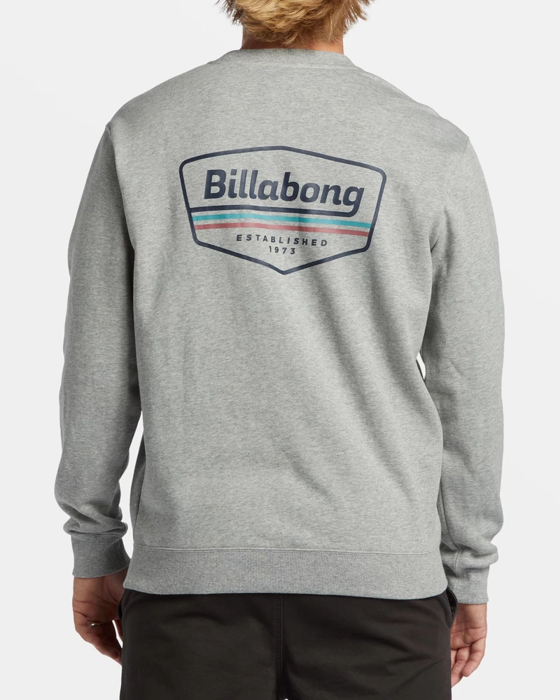 Billabong Shorebird Crew Sweatshirt - Grey Heather