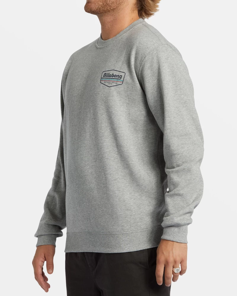 Billabong Shorebird Crew Sweatshirt - Grey Heather