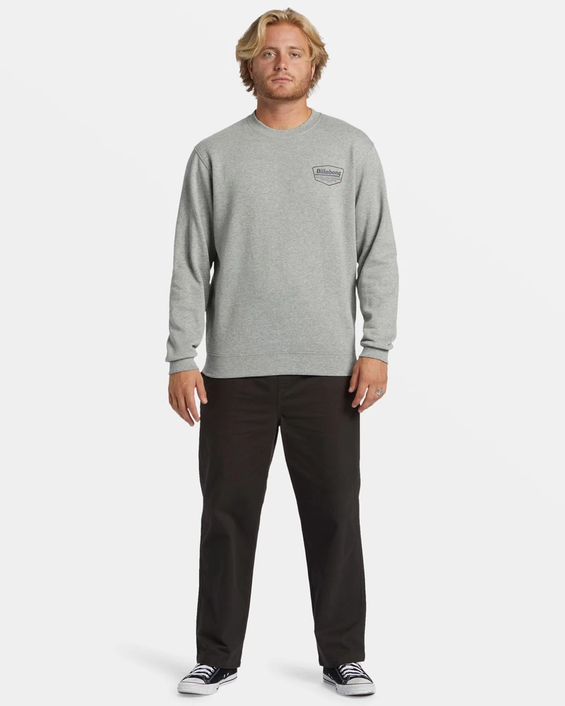 Billabong Shorebird Crew Sweatshirt - Grey Heather