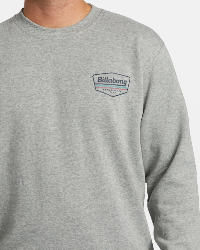 Billabong Shorebird Crew Sweatshirt - Grey Heather