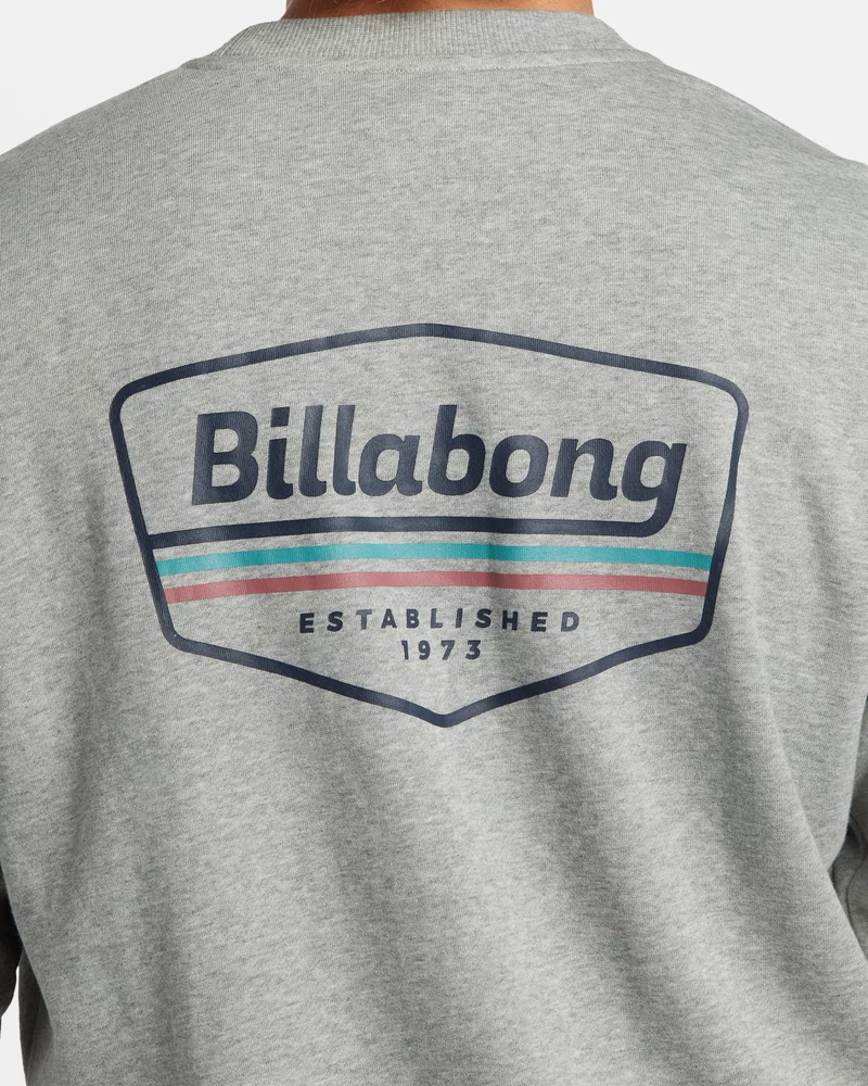 Billabong Shorebird Crew Sweatshirt - Grey Heather