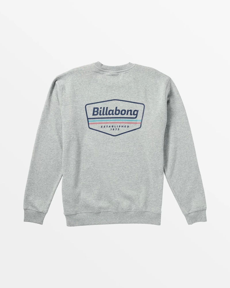Billabong Shorebird Crew Sweatshirt - Grey Heather