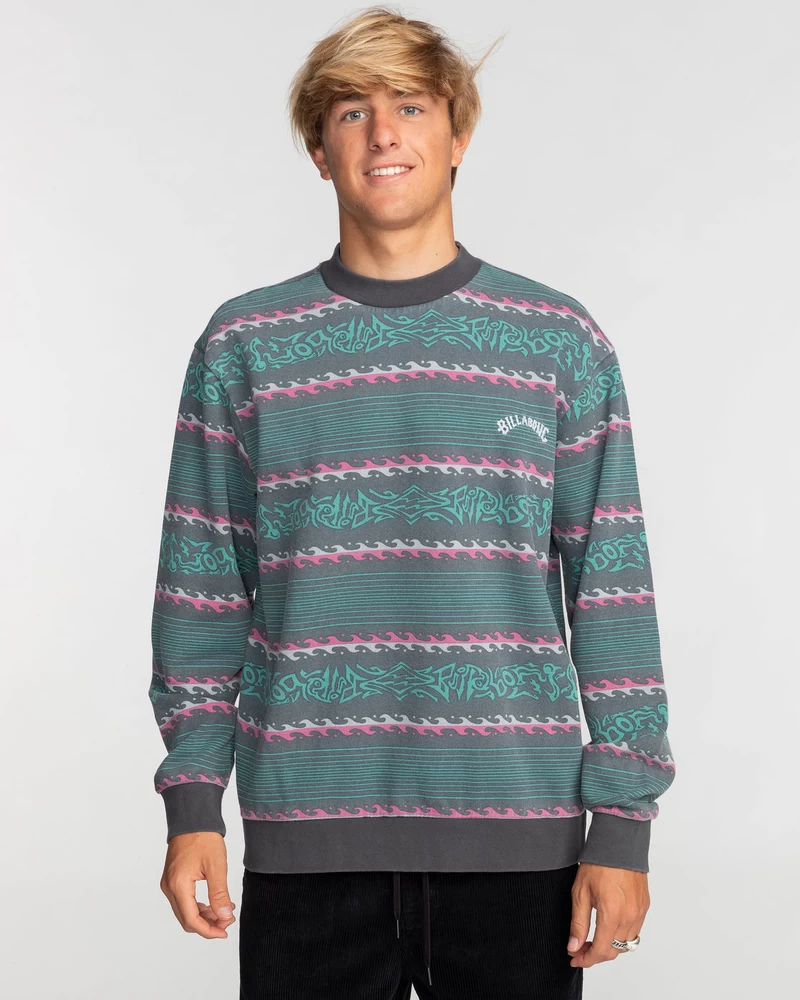 Billabong Pulover Halfrack - črn