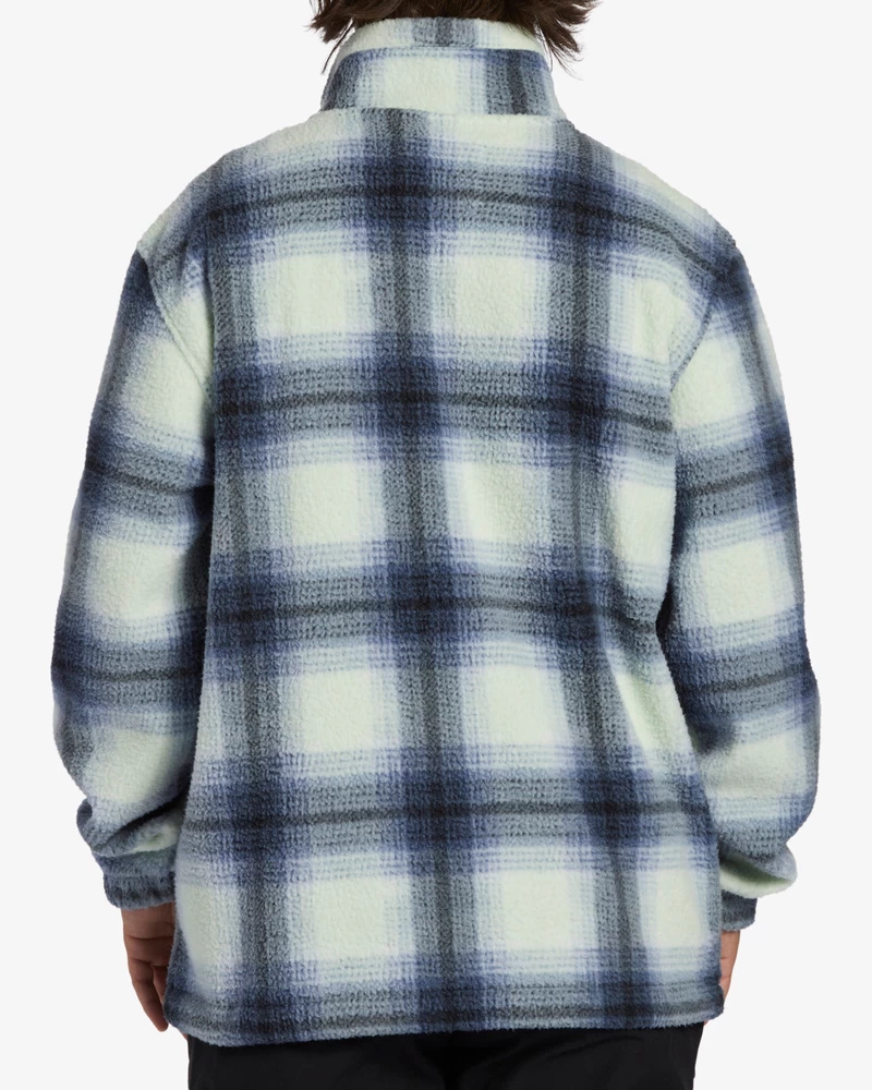 Billabong Boundary Halv Lynlås Mock Neck Fleece - Skiferblå