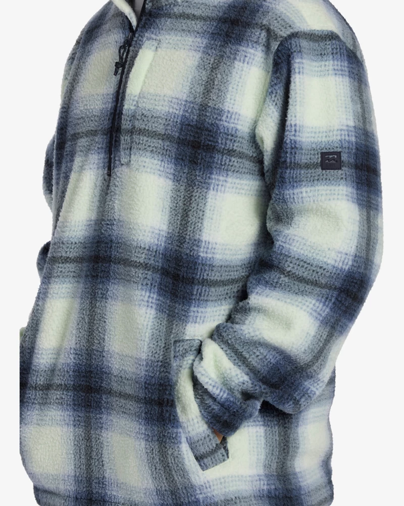 Billabong Boundary Halv Lynlås Mock Neck Fleece - Skiferblå