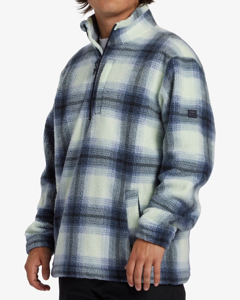 Billabong Boundary Halv Lynlås Mock Neck Fleece - Skiferblå