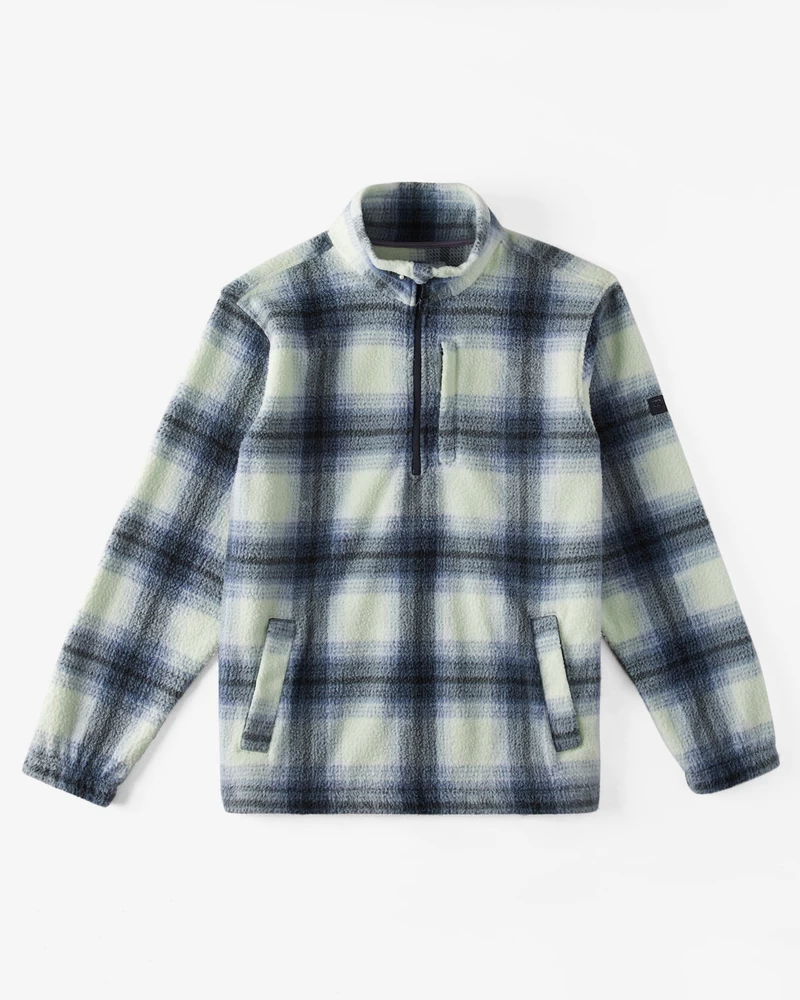 Billabong Boundary Halv Lynlås Mock Neck Fleece - Skiferblå