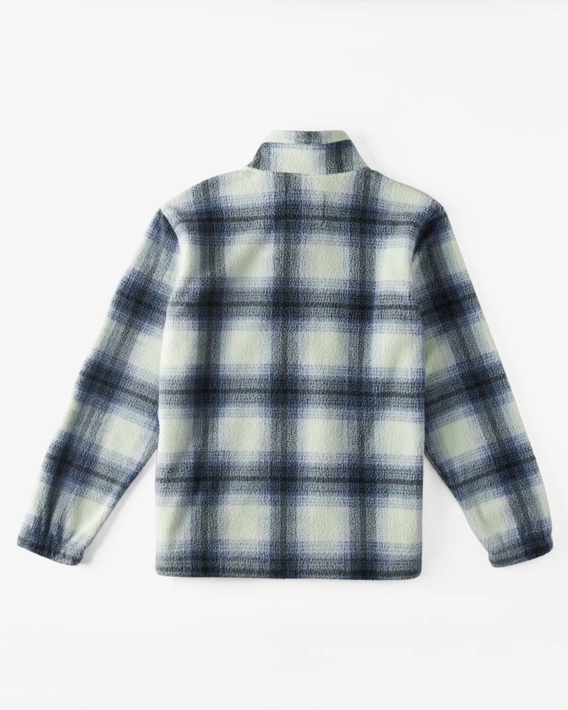 Billabong Boundary Halv Lynlås Mock Neck Fleece - Skiferblå