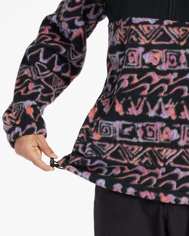 φούτερ με λαιμόκοψη - μαύρο