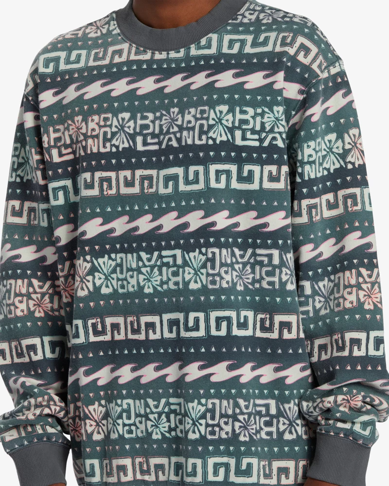 Billabong Halfrack Fleece Crew Neck Sweatshirt - Black