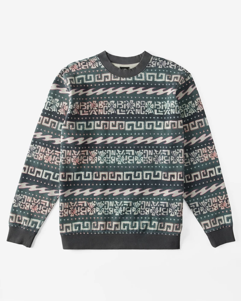 Billabong Halfrack Fleece Crew Neck Sweatshirt - Black