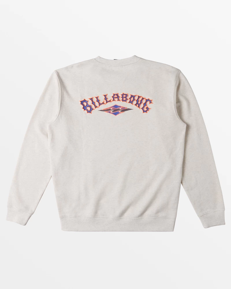 Billabong Short Sands Crew Neck Sweatshirt - Oatmeal Heather