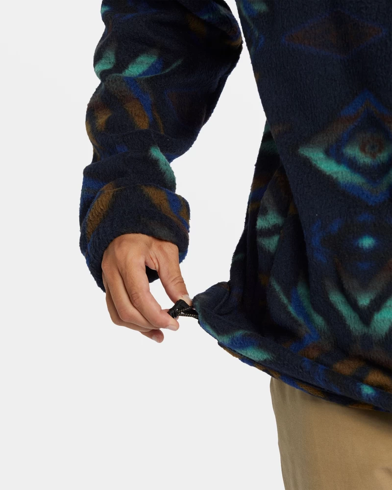 Billabong Boundary Polar Fleece πουλόβερ με μισό φερμουάρ - ναυτικό